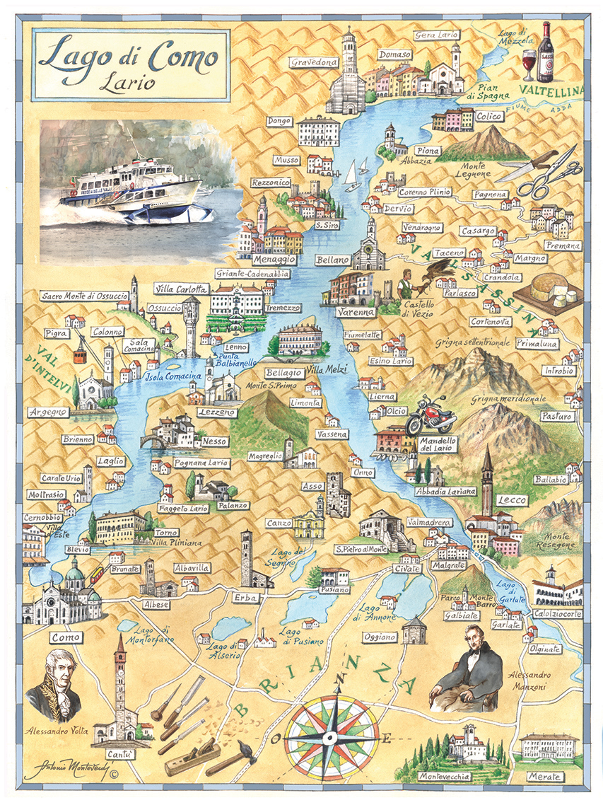 Cartina Lago Di Como